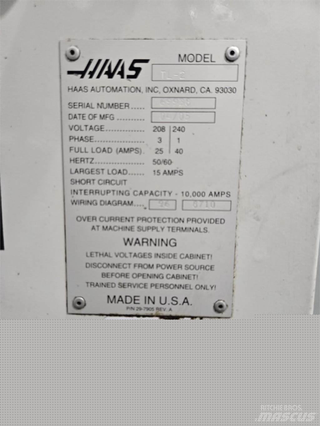 Haas TL2 Muut koneet