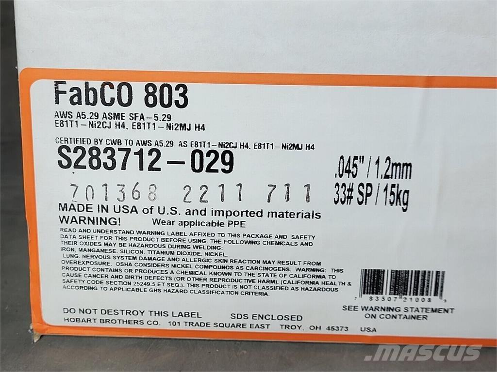 Hobart S283712-029 Hitsauslaitteet