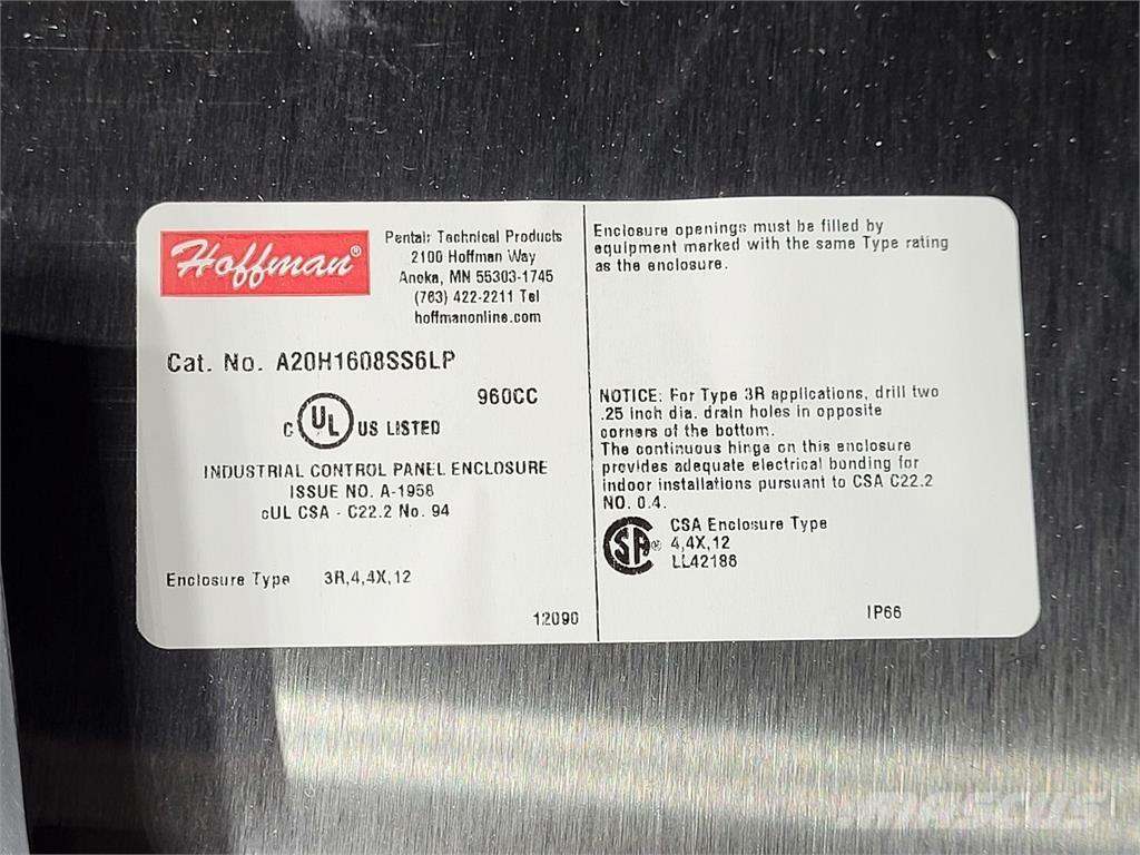 Hoffman A20H1608SS6LP Muut koneet
