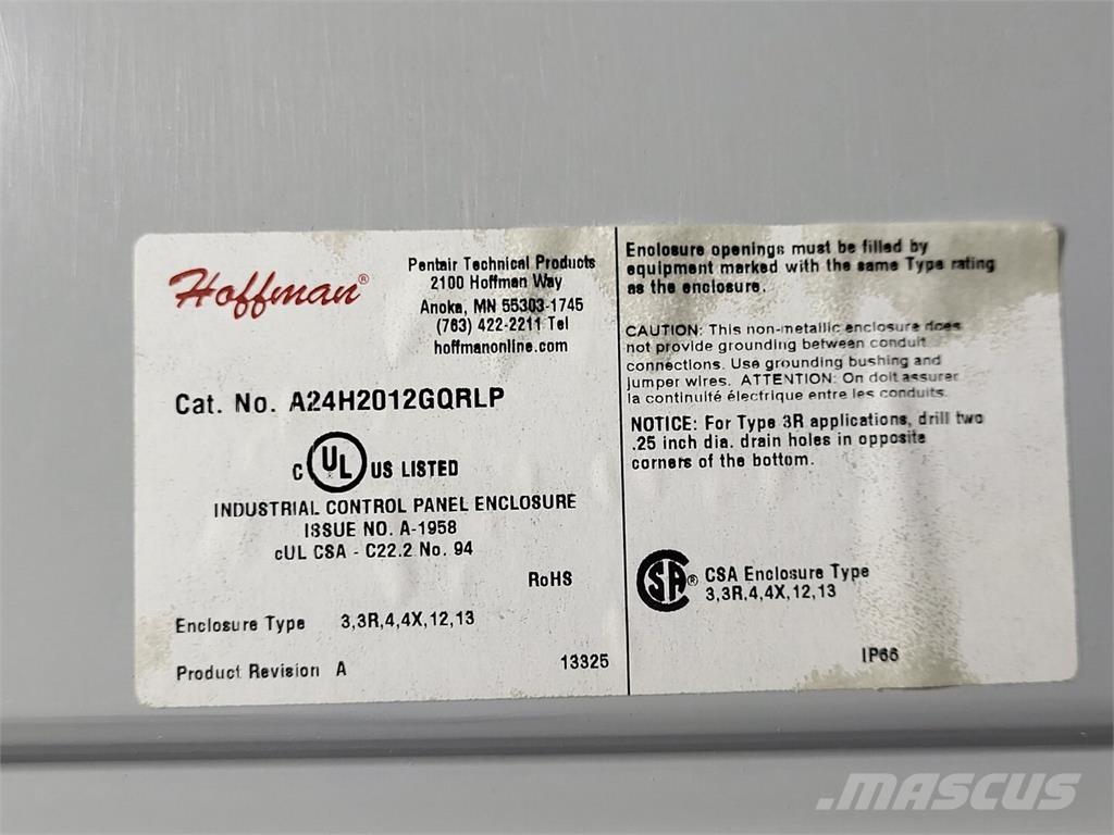Hoffman A24H2012GQRLP Muut koneet