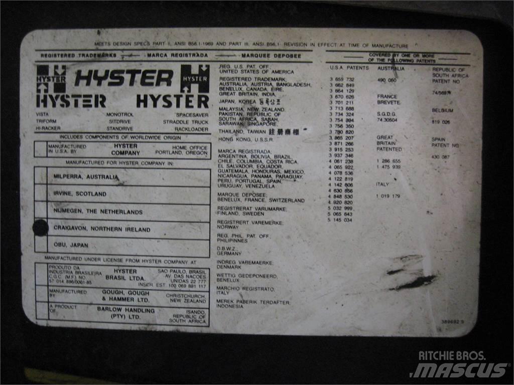 Hyster H60XM Muut koneet
