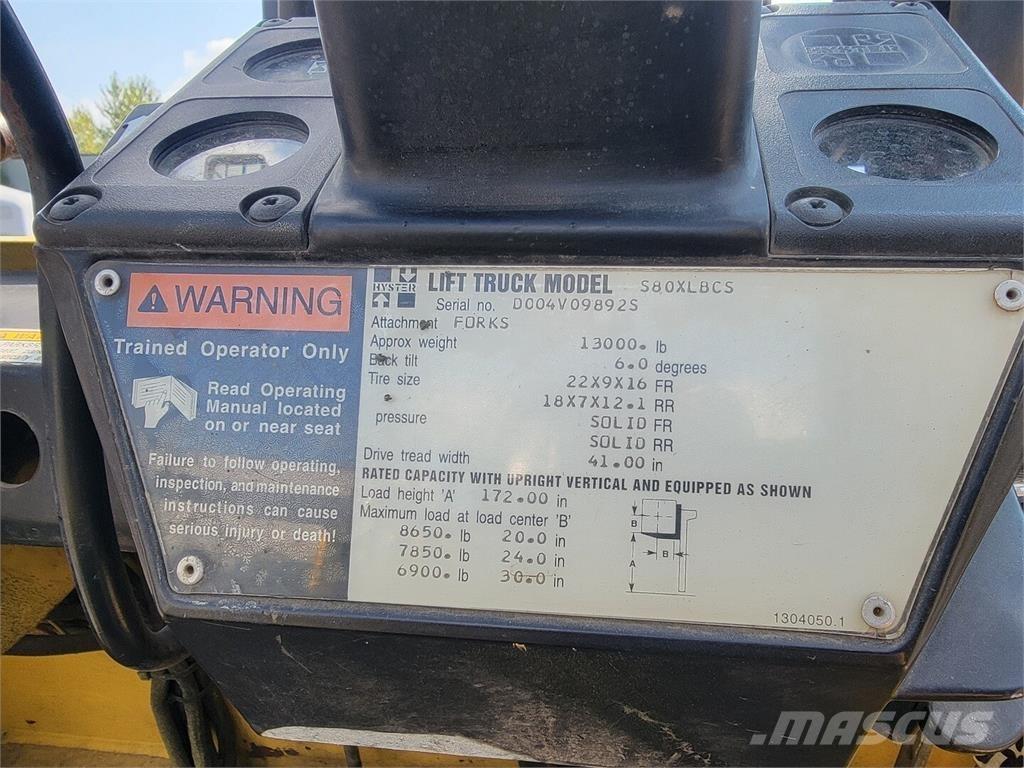Hyster S80XLBCS Muut koneet
