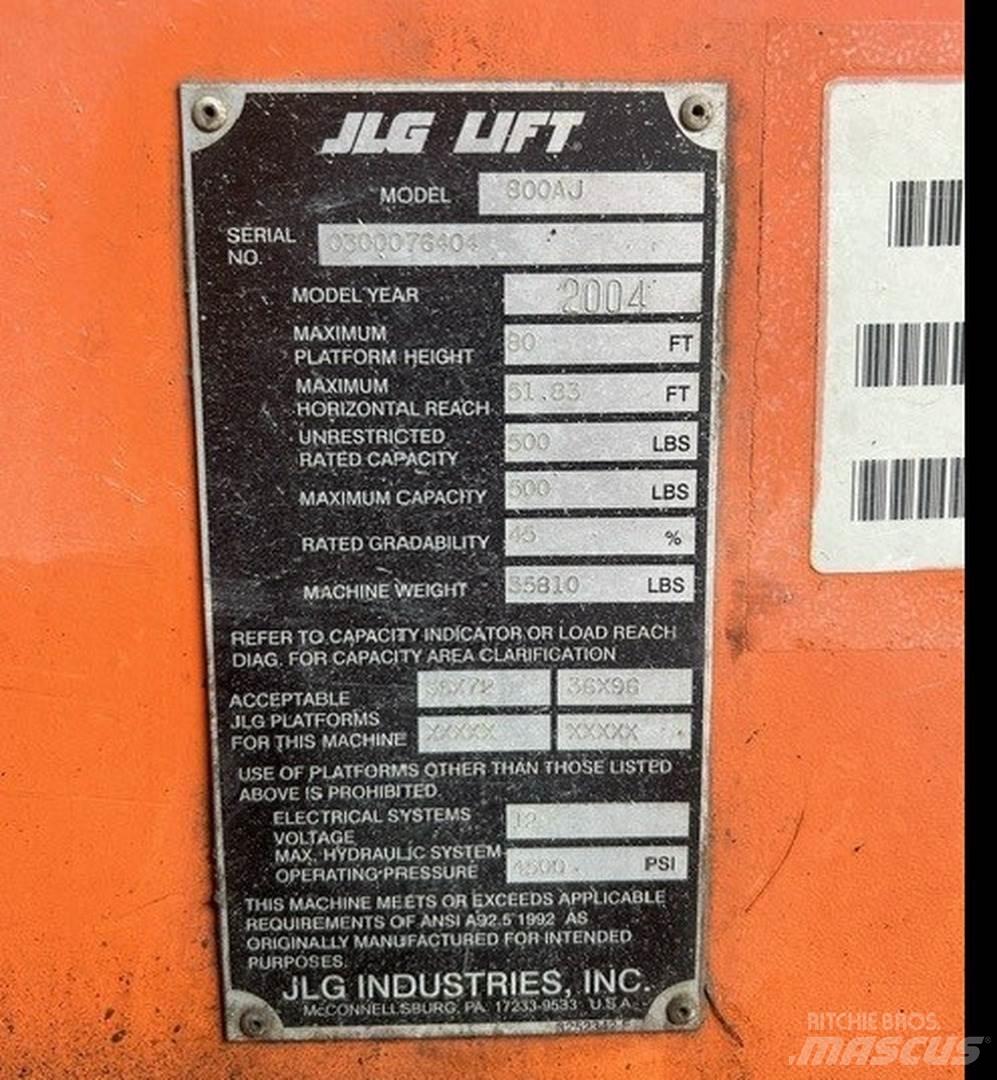 JLG 800AJ Kuukulkijat