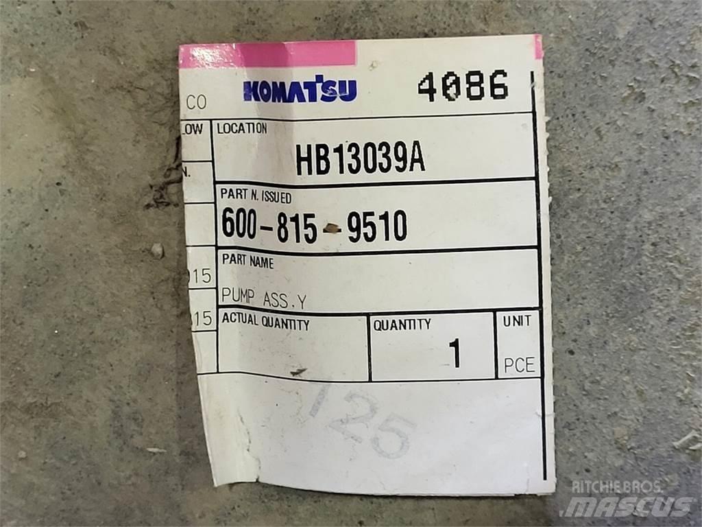 Komatsu 600-815-9510 Vesipumput