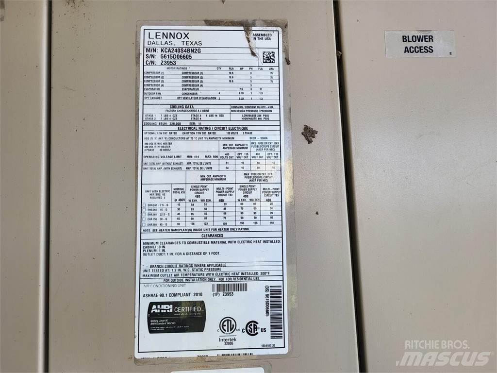  LENNOX KCA240S4BN2G Lämmitys- ja sulatuslaitteet
