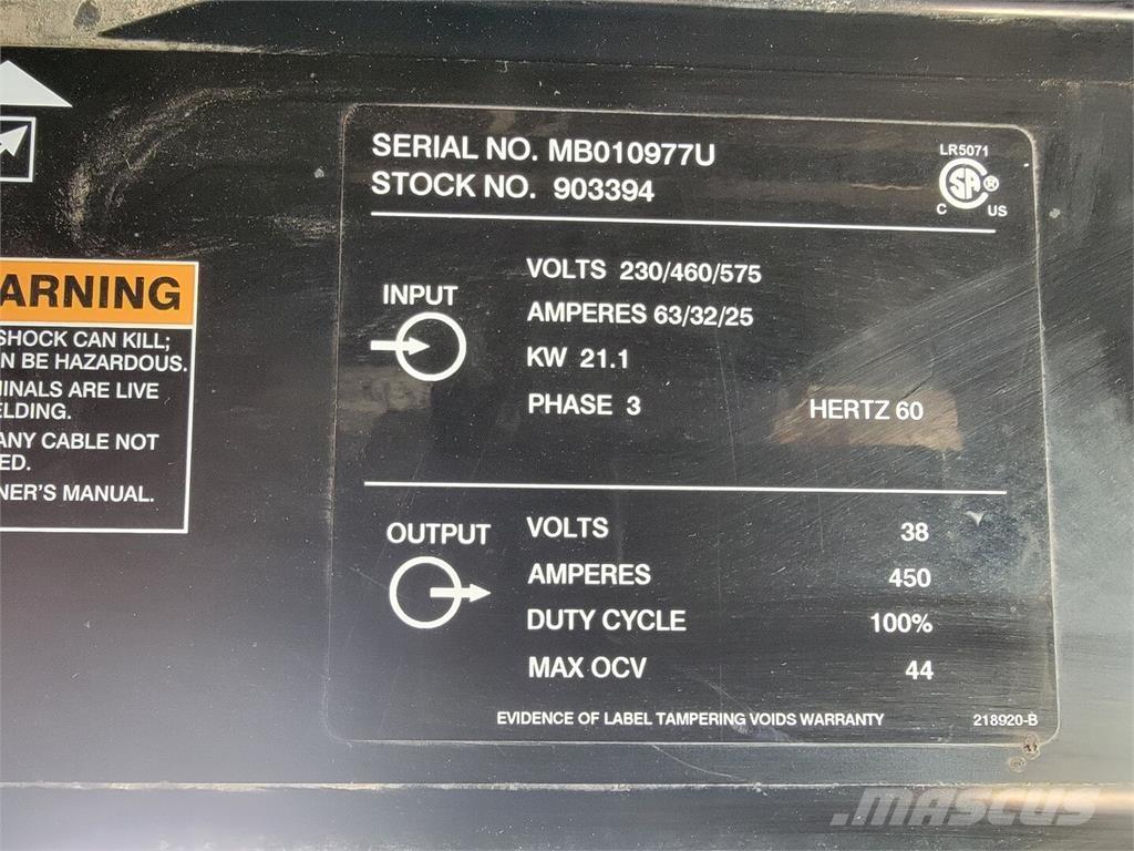 Miller Deltaweld 452 Hitsauslaitteet