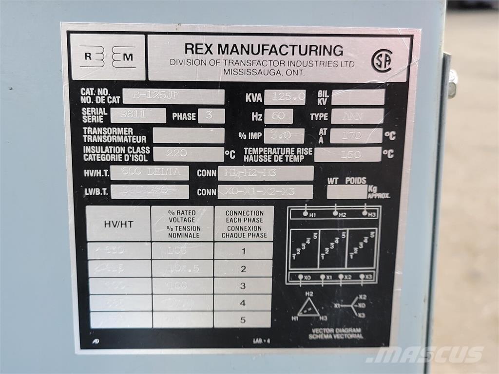 REX B-125JF Muut koneet