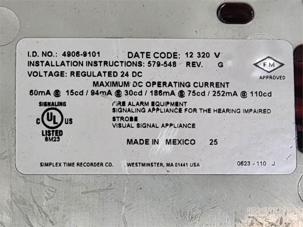  SIMPLEX 4906-9101 Muut