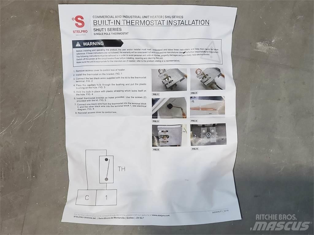  STELPRO SHUT1 Lämmitys- ja sulatuslaitteet