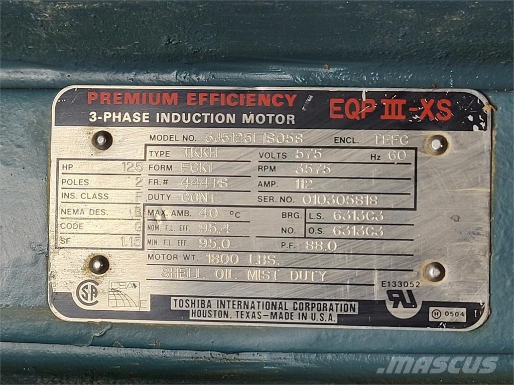  TOSHIBA 3J5125L1S058 Teollisuusmoottorit
