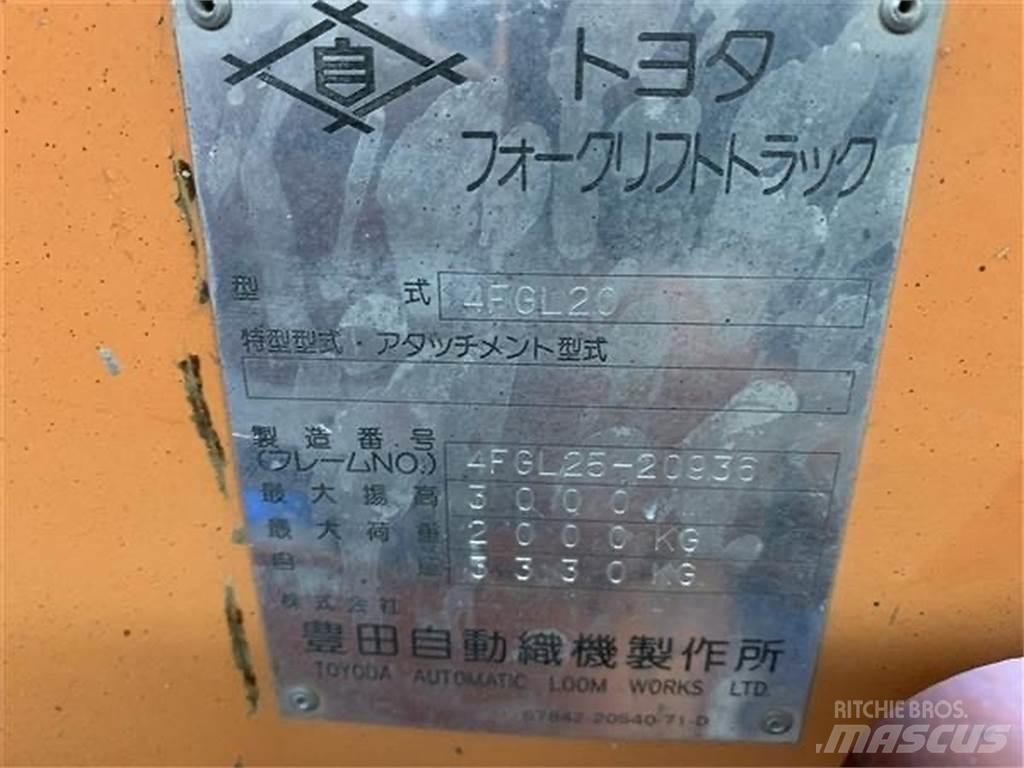 Toyota 4FGL20 Muut koneet