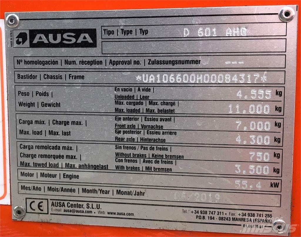 Ausa D601AHG Minidumpperit