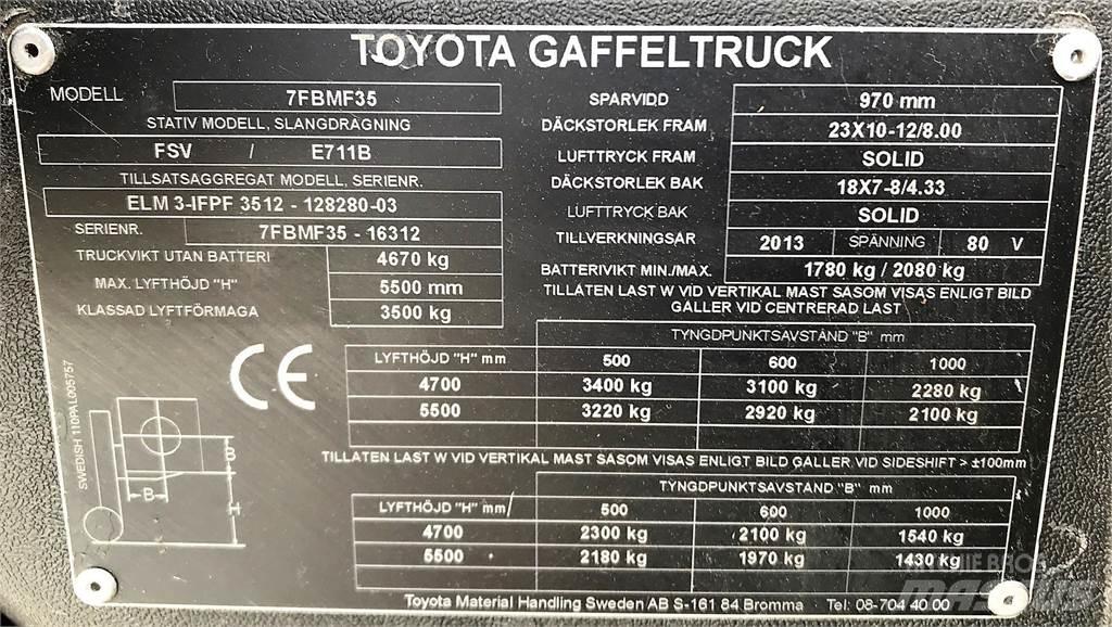 Toyota 7BMF35 Muut haarukkatrukit