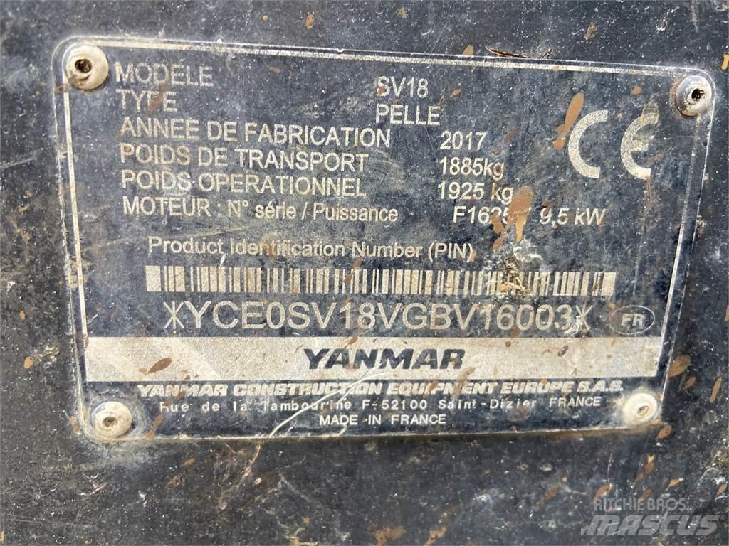 Yanmar SV18 Minikaivukoneet < 7t