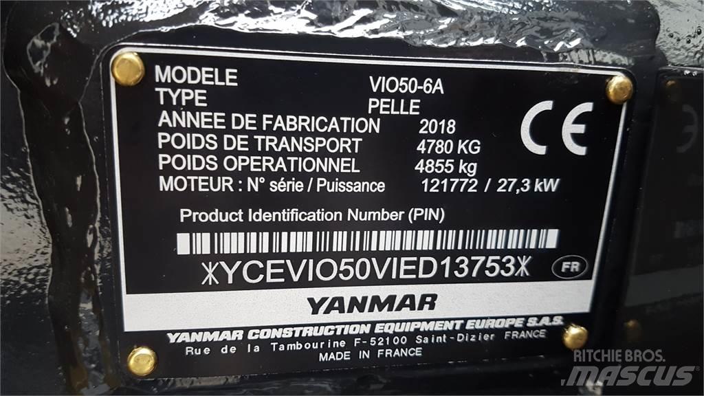 Yanmar ViO50-6 Minikaivukoneet < 7t