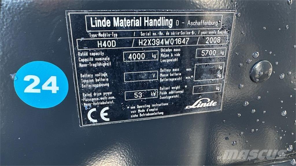 Linde H40D Dieseltrukit