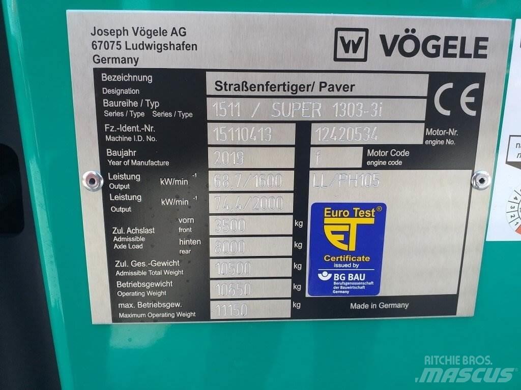 Vögele Super 1303-3i Asfalttikoneet