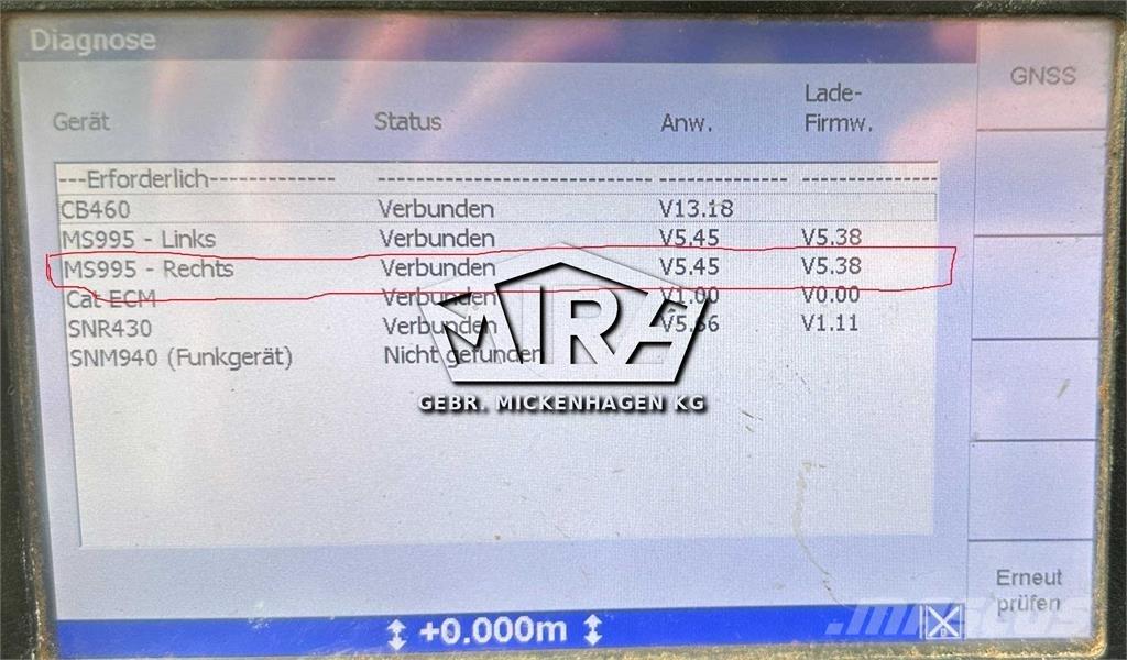 Trimble MS995 Muut koneet