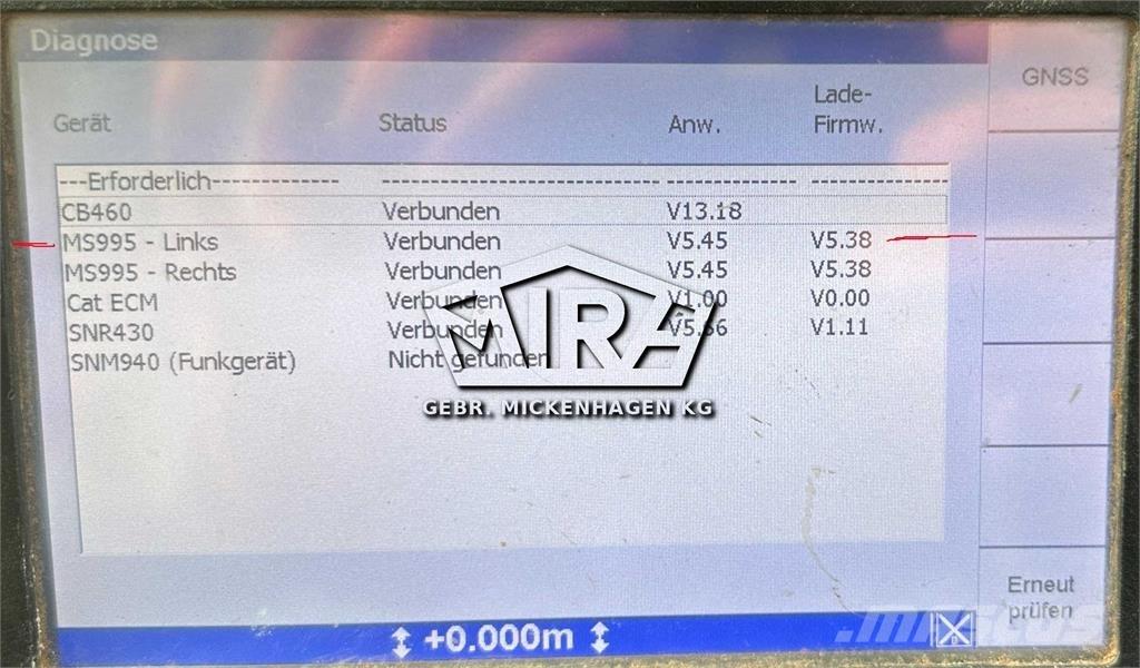 Trimble MS995 Muut koneet
