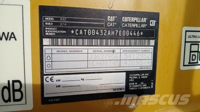 CAT 432 Muut koneet