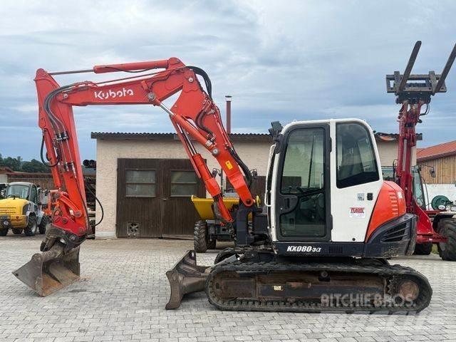 Kubota KX080-3 Minikaivukoneet < 7t