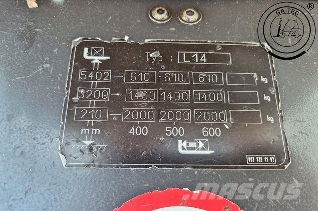 Linde L14i Korkeakeräilytrukit