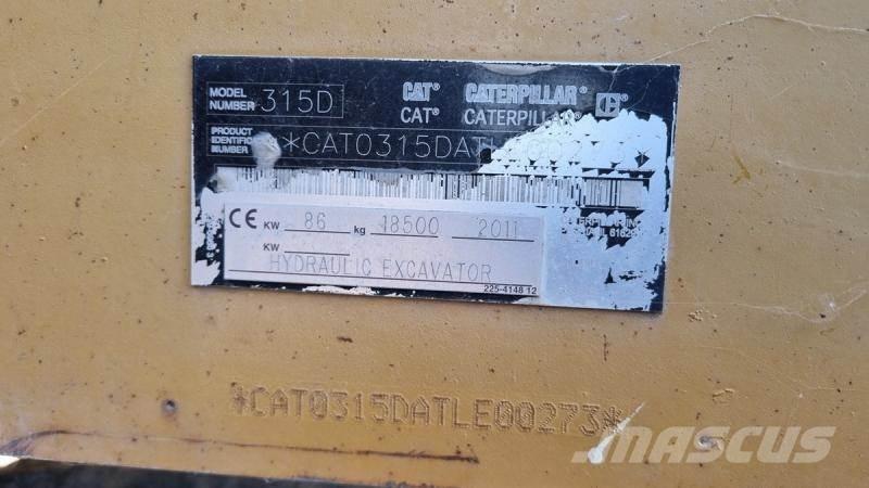 CAT 315DL Telakaivukoneet