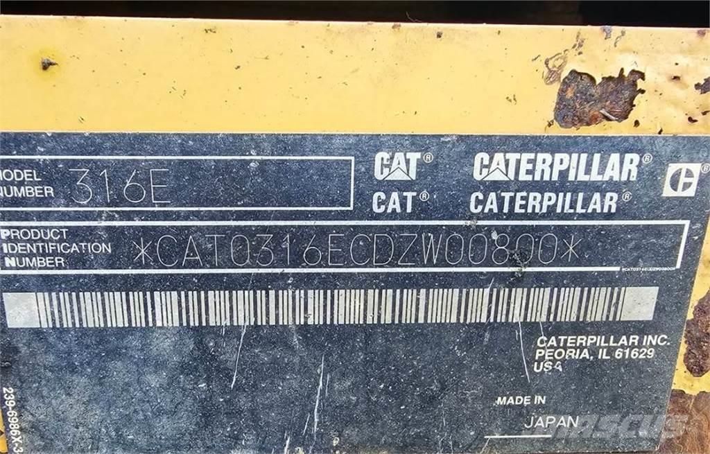 CAT 316EL Telakaivukoneet