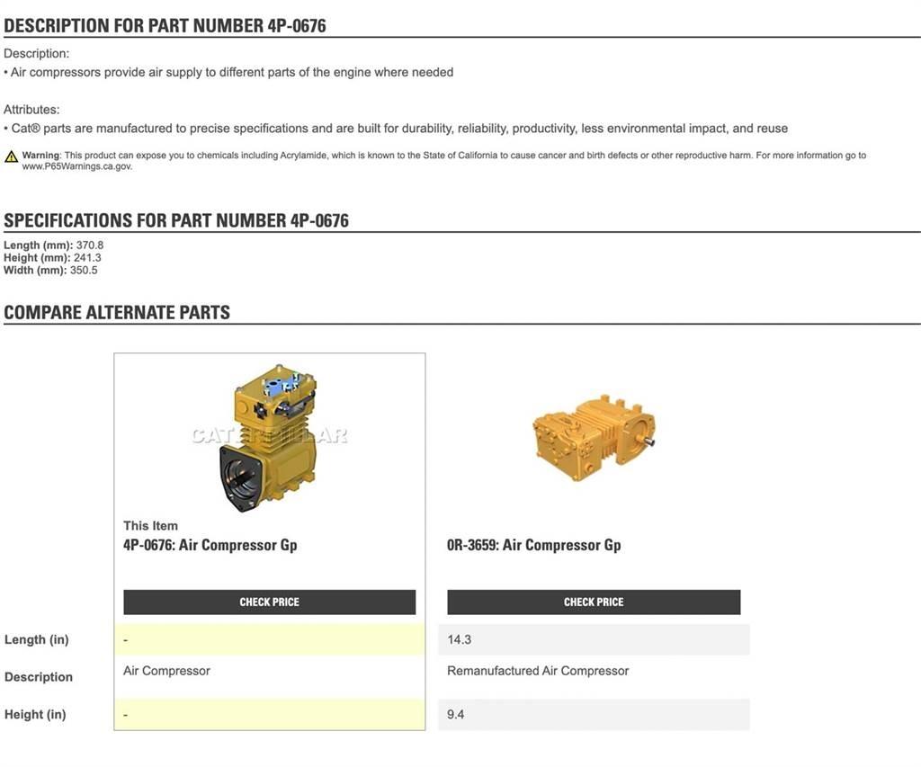 CAT 3406 Muut