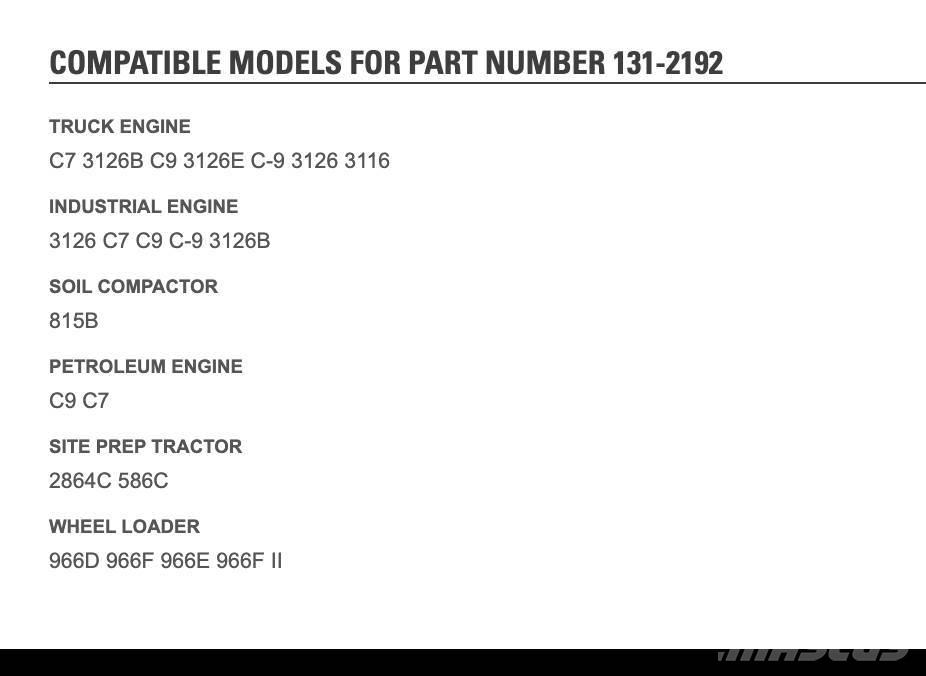 CAT C7 Moottorit