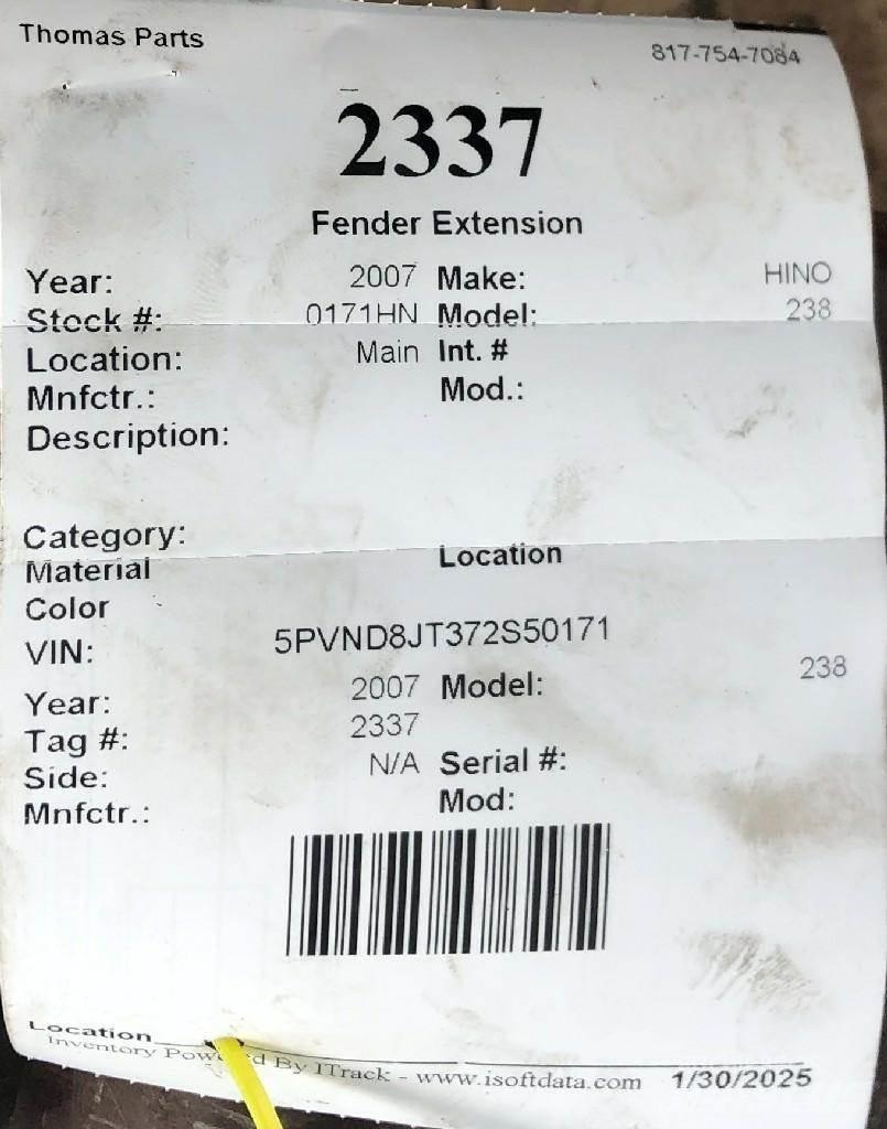 Hino 238 Muut