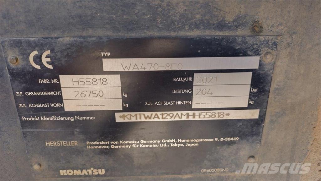 Komatsu WA 470-8 Pyöräkuormaajat
