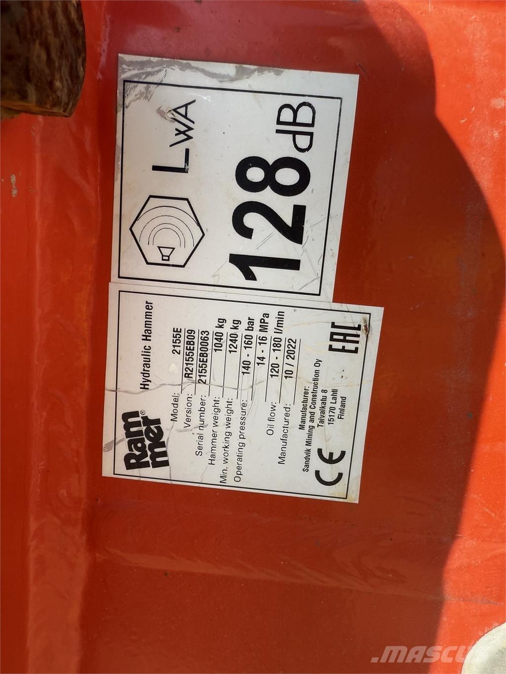 Rammer 2155E Muut koneet