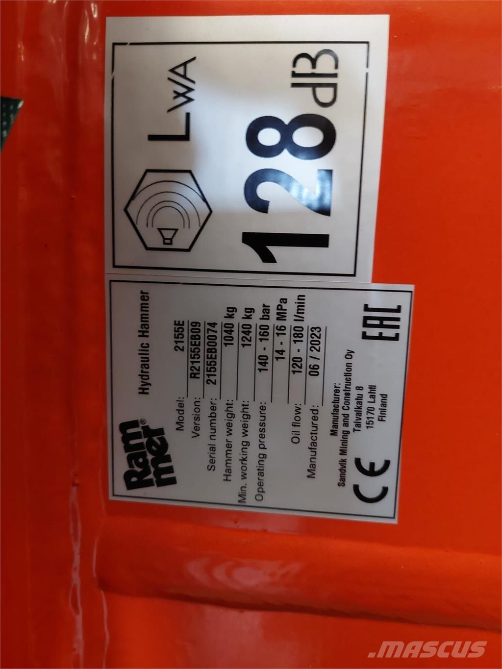 Rammer 2155E Muut koneet