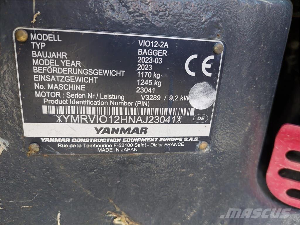 Yanmar Vio 12 Telakaivukoneet