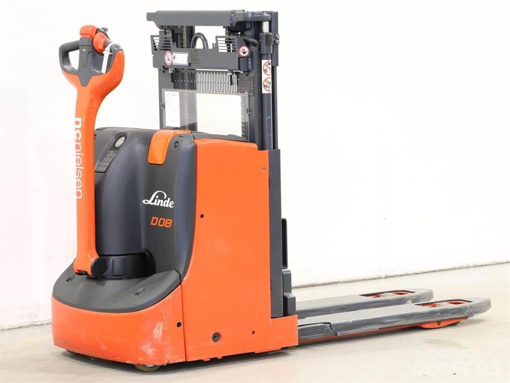 Linde D08/1160 Käyden ajettavat pinoamistrukit