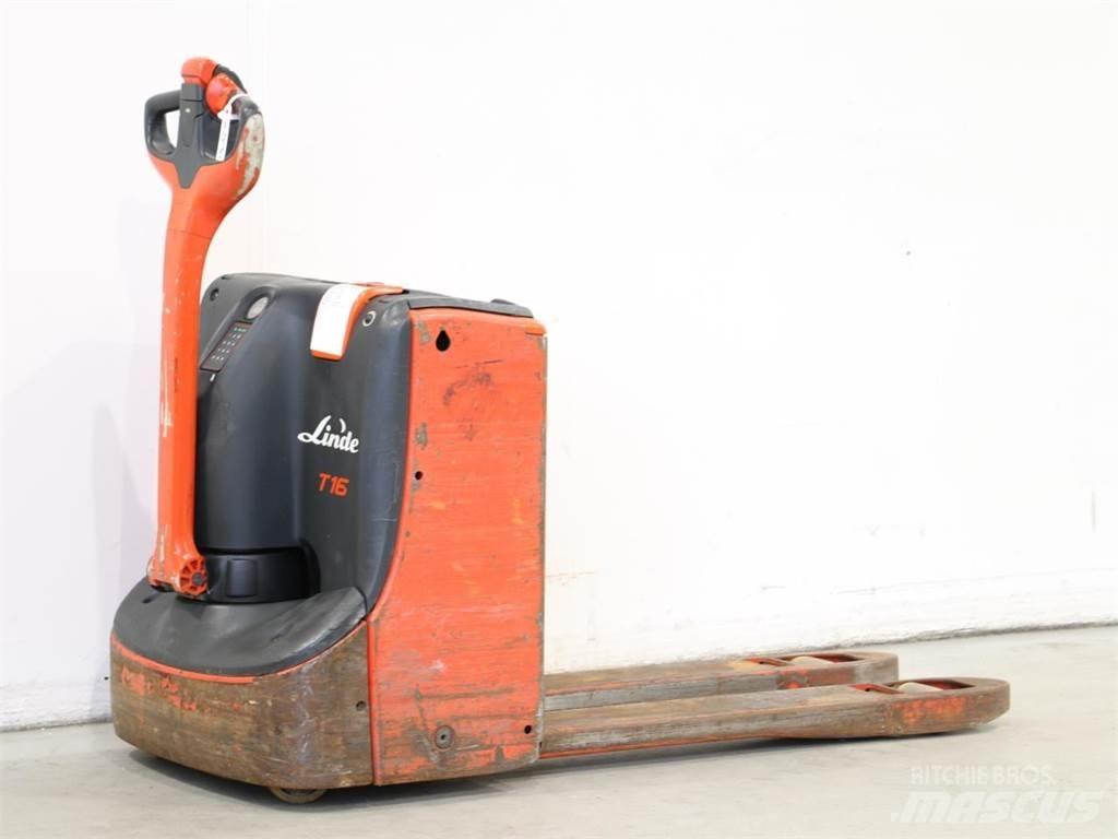 Linde T16/1152-00 Käyden ajettavat pinoamistrukit