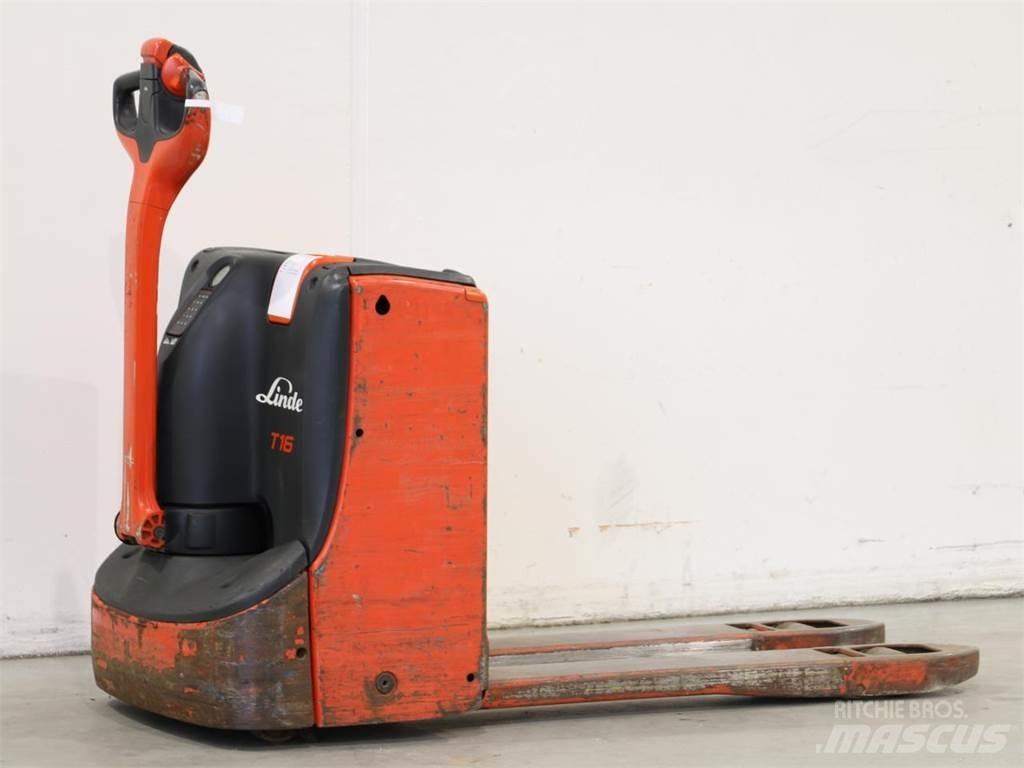 Linde T16/1152-00 Käyden ajettavat pinoamistrukit