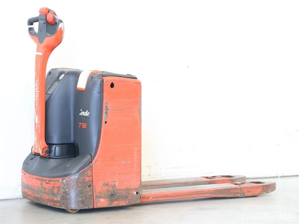 Linde T16/1152-00 Käyden ajettavat pinoamistrukit