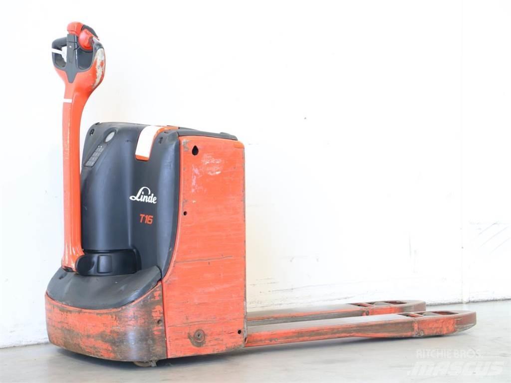 Linde T16/1152-00 Käyden ajettavat pinoamistrukit