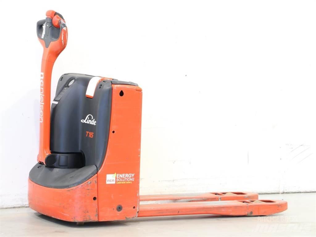 Linde T16/1152-02 Käyden ajettavat pinoamistrukit