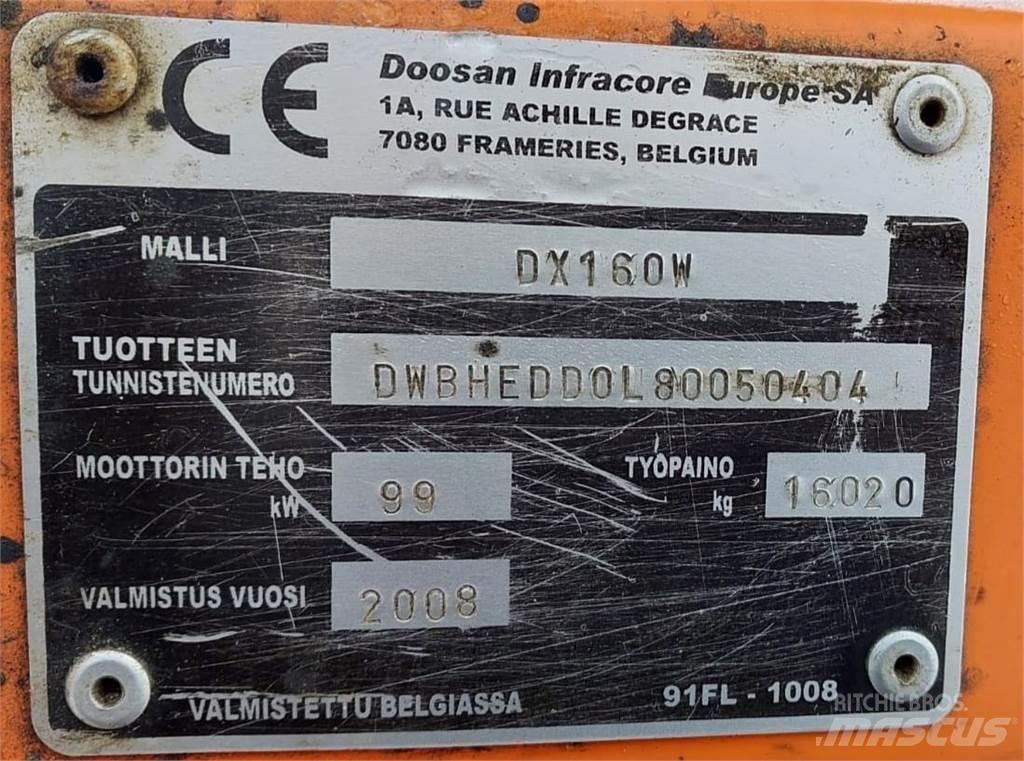 Doosan DX160W Telakaivukoneet
