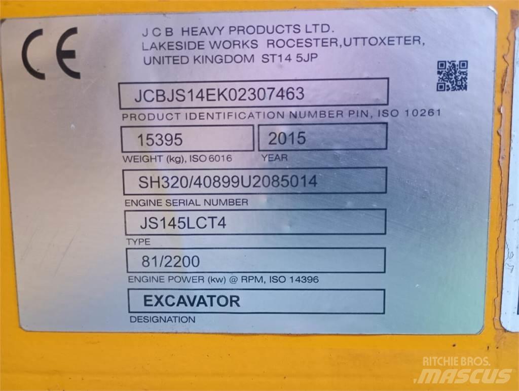 JCB JS 145 Telakaivukoneet