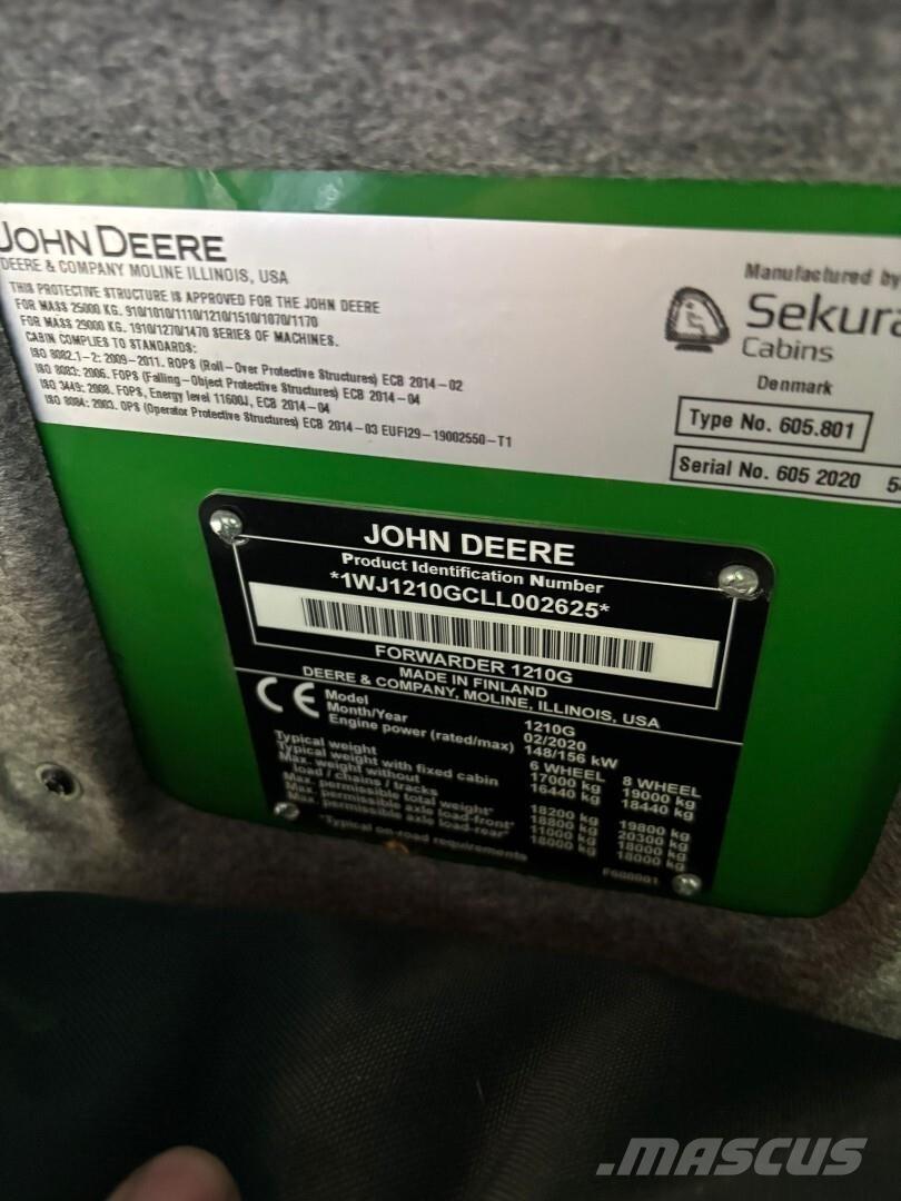 John Deere 1210G Kuormatraktorit