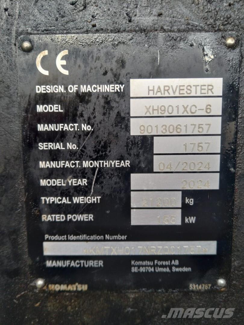 Komatsu 901 XC Harvesterit