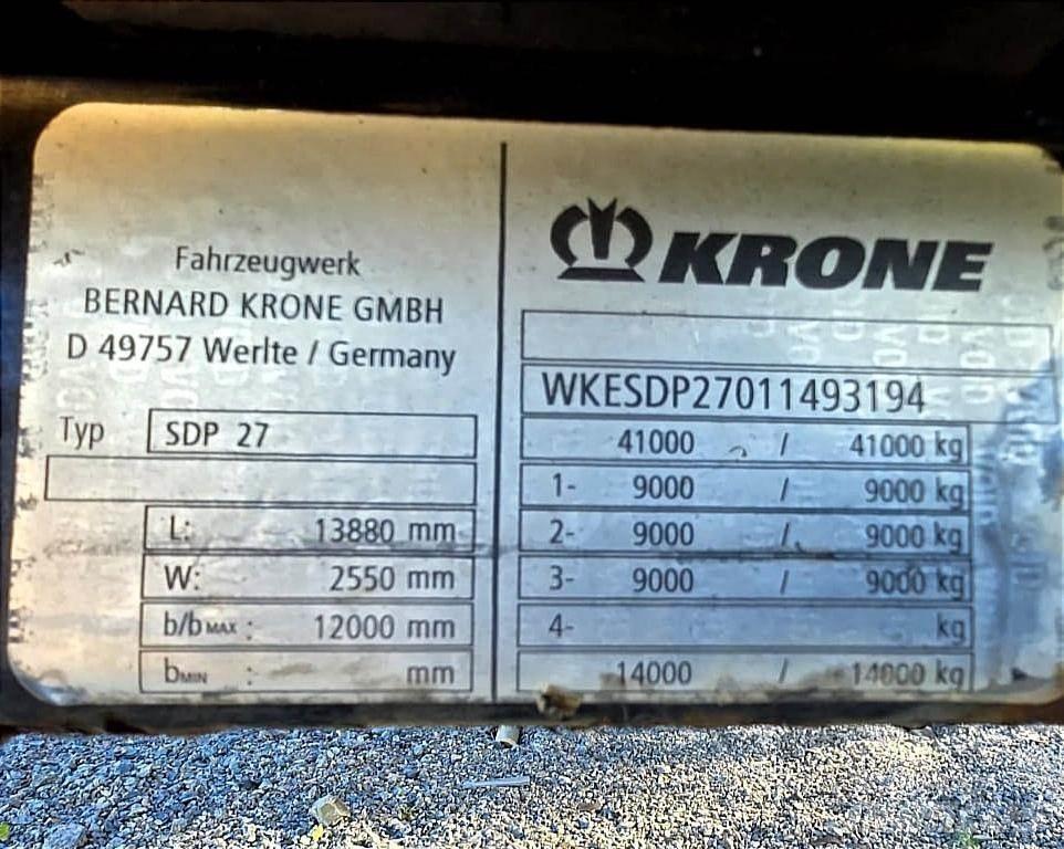 Krone SDP 27 Pressukapellipuoliperävaunut