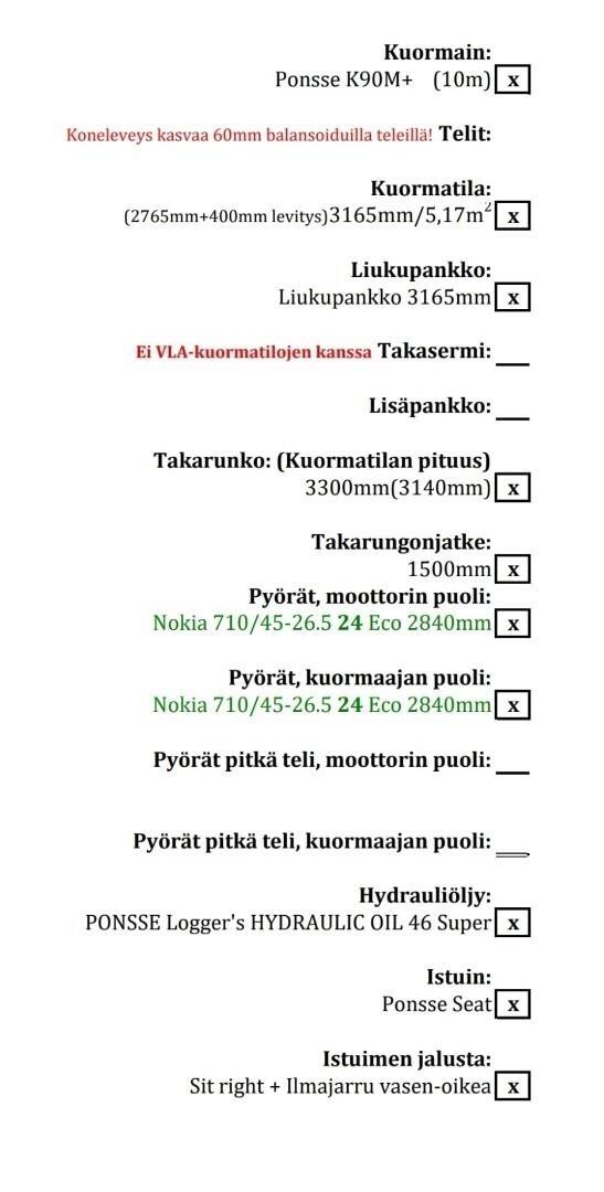 Ponsse Elk 8WD Kuormatraktorit
