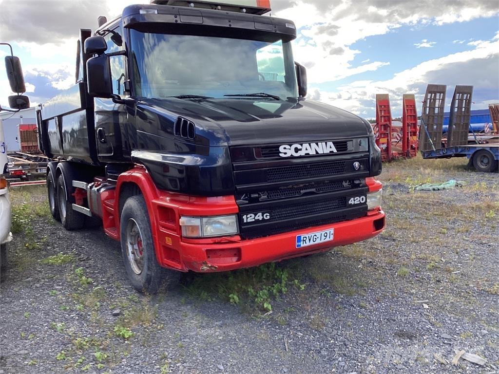 Scania T 124 Sora- ja kippiautot