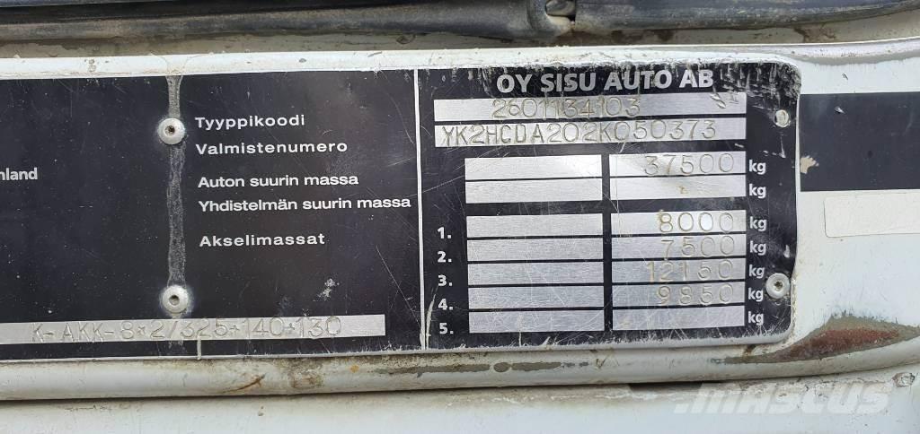 Sisu E12 8X2 Sora- ja kippiautot