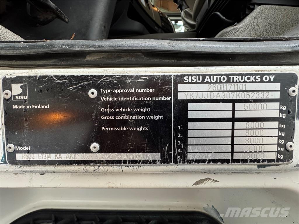 Sisu R500 10x4 Metsäkoneritilät